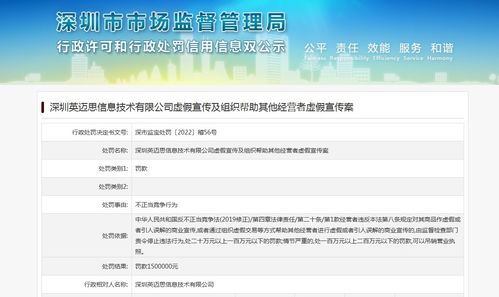 央视315曝光后，英迈思因互联网文化活动被罚150万